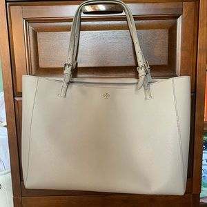 Tory Burch Large York Buckle Tote French Grey